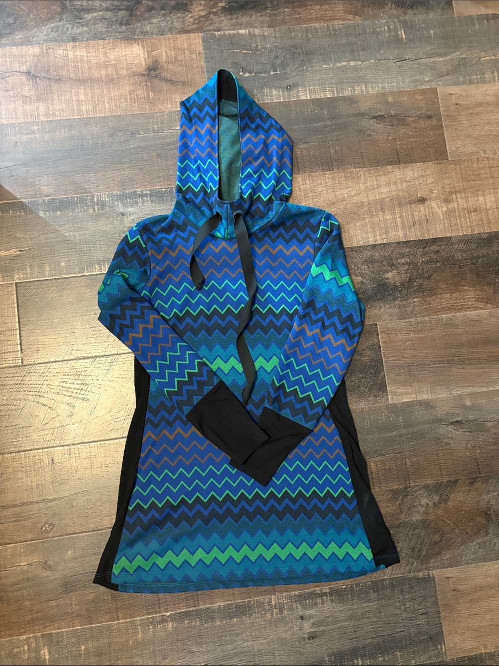 Chevron Hooded Tunic